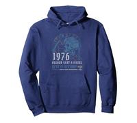 1976 Asgard Sent A Viking 48th Birthday Pullover Hoodie, Adult Unisex, Navy Blue, Medium