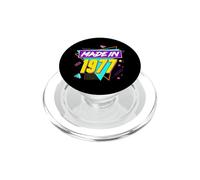 1977 Birth Year Old Nostalgic 90s Theme Retro Birthday Party PopSockets PopGrip for MagSafe