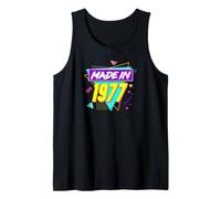 1977 Birth Year Old Nostalgic 90s Theme Retro Birthday Party Tank Top