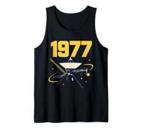 1977 Voyager Probe Retro Space Fan Art Tank Top