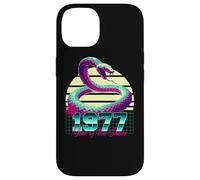 1977 Year of the Snake 80s Retro Vaporwave Chinese Zodiac Case for iPhone 14
