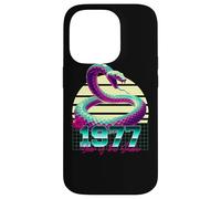 1977 Year of the Snake 80s Retro Vaporwave Chinese Zodiac Case for iPhone 14 Pro