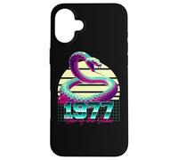 1977 Year of the Snake 80s Retro Vaporwave Chinese Zodiac Case for iPhone 16 Plus
