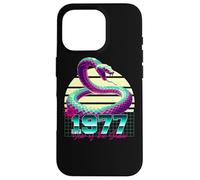 1977 Year of the Snake 80s Retro Vaporwave Chinese Zodiac Case for iPhone 16 Pro