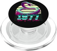1977 Year of the Snake 80s Retro Vaporwave Chinese Zodiac PopSockets PopGrip for MagSafe