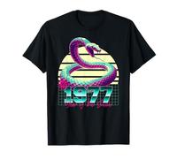 1977 Year of the Snake 80s Retro Vaporwave Chinese Zodiac T-Shirt