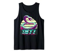 1977 Year of the Snake 80s Retro Vaporwave Chinese Zodiac Tank Top