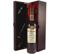 1978 Delord Freres Armagnac 50 CL presented in a silk lined wooden box with four wine accessories 1 x 500ml.