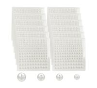1980 Pcs Pearl Stickers, Stick On Pearls Sticker Self Adhesive White Flat Back, Small Round Pearl Stickers for Face, Nail Art, DIY, Makeup, Scrapbooking Embellishments-3/4/5/6mm