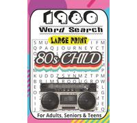 1980 Word Search Puzzle Book: Word Searches with Large Print about 1980, Pop Culture, Movies, GenX, Mixed Tapes and More | 6x9 inches, 110 Pages | ... ... Perfect for Calming, Anxiety and Relaxing