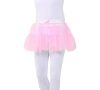 1980s Adult Women's 2 Layer Neon Tutu Skirts Hen Night, Fairy Angel, Halloween 2 Layer Skirts Fancy Dress Accessory (UK, Alpha, One Size, Regular, Regular, 2 Layers Baby Pink Tutu Skirt)