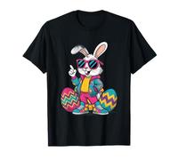 1980s Hip Hop Easter Bunny Graphic Art Design T-Shirt
