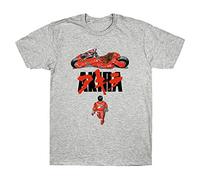 1980s Japanimation Film Akira T-Shirt Short Sleeved Men's T Shirt Grey