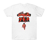 1980s Japanimation Film Akira T-Shirt Short Sleeved Men's T Shirt White