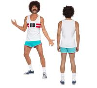 1980s Mens 118 Guy Fancy Dress Novelty Fun Adults Costume Retro 70s 80s