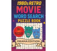1980s Movie Word Search Puzzle Drama Edition: Word Searches with easy to read print about Dramatic Films, Classic Cinema, 80s Dramas and more - 6x9 ... for vacations, Holidays, and Free Times
