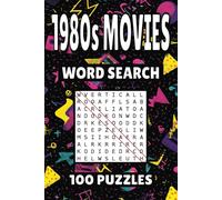 1980s Movies Word Search: 100 Pages of Film Puzzles, Word Scramble, Word Find, and Vocabulary Activities for Kids, Adults, and Seniors