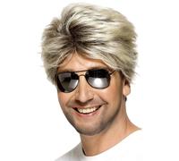 1980s Street Wig, Blonde, Short and Straight (George Michael) Fancy Dress Wig.