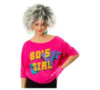 1980s T Shirt Ladies 80s Fancy Dress Neon Rewind Festival Mens 80s Accessory Top