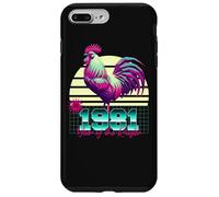 1981 Year of the Rooster 80s Retro Vaporwave Chinese Zodiac Case for iPhone 7 Plus/8 Plus