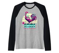 1981 Year of the Rooster 80s Retro Vaporwave Chinese Zodiac Raglan Baseball Tee