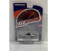 1982 Ford Mustang GT Silver GL Muscle 1:64 Scale Greenlight 13310D