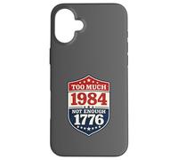 1984 Dystopian Reference Anti Tyranny Freedom Loving Case for iPhone 16 Plus
