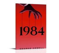 1984 NovelPoster Canvas Classic Decoration Waterproof Fading Mural Art Universal Decoration Painting Give Friend Teacher Gift16x24inch(40x60cm) Frame-style