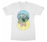 1984 T-Shirt George Orwell Novel Book Gift Read Big Brother White S.jpg.jpg White