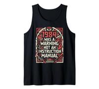1984 was Warning Not Instruction Manual Tank Top