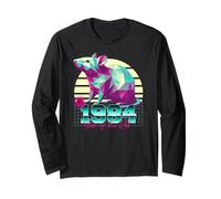 1984 Year of The Rat Birthday 80s Retro Chinese Zodiac Sign Long Sleeve T-Shirt