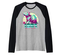 1984 Year of The Rat Birthday 80s Retro Chinese Zodiac Sign Raglan Baseball Tee