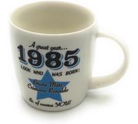 1985 - A great year. A Year You Were Born Coaster with Two Celebrities That Were Born In the Same Year. Gift, Present, Christmas, Birthday, Anniversary, Stocking Filler, Father's Day, Mother's Day