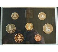 1985 Proof set of coins, in acrylic case with open out certificate- As issued by the Royal Mint