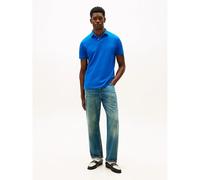 1985 Regular Polo Shirt in Cotton with Short Sleeves Sea Blue