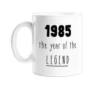 1985 The Year of The Legend Mug | Complimentary Birthday Mug for Brother, Sister, Mum, Dad, Born in The Eighties, 80s, Birth Year Mug, Legend Birthday Mug for Parent Born in Nineteen Eighty Five