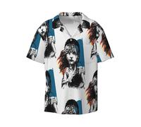(1986 Les Miserables London Broadway Broadway_7647) Men's Hawaiian Shirts Cuban Collar Vintage Bowling Short Sleeve Button Down Beach Shirt Casual Summer Vacation Wear Retro Tee