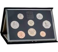 1986 United Kingdom Proof Set 8 Coin Set with Certificate
