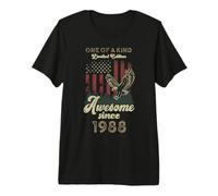 1988 American Flag Eagle 38th Birthday Patriotic Premium T-Shirt