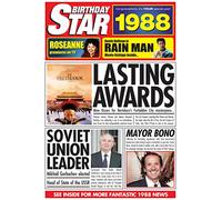 1988 Birthday Gifts - 1988 DVD and 1988 Birthday Star Greetings Card