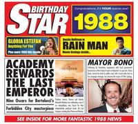 1988 Birthday Presents - 1988 Chart Hits CD with 20 Original Downloadable Songs and 1988 Year Greeting Card