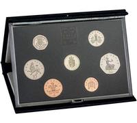 1988 United Kingdom Proof Set 7 Coin Set with Certificate