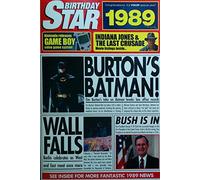 1989 Birthday Gifts - 1989 DVD and 1989 Birthday Star Greetings Card