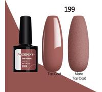 (199) PHOENIXY New 8ml Gel Nail Polish Varnish Set with Drying Gel - Nail Art DIY at Home or Salon for Manicure, Gel Nail Design Decoration Supplies