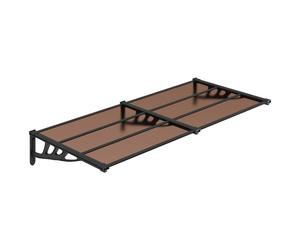 (199 x 90 cm) vidaXL Door Canopy Front Door Porch Awning Canopy Awning Black Polycarbonate