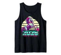 1990 Year of the Horse 80s Retro Vaporwave Chinese Zodiac Tank Top