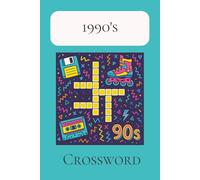 1990s Crossword: Puzzle Book | 6x9 inches, 60 pages | 30 puzzles