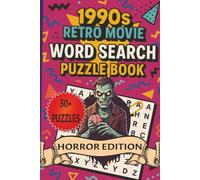 1990s Retro Horror Movie Word Search Puzzle Book: Word Searches with easy to read print about 1990s horror films, Scary Movies, Classic Horror Cinema ... for vacations, Holidays, and Free Times