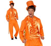 90s Stupid Tuxedo Costume, Orange