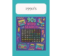 1990s Word Search: Puzzle Book | 6x9 inches, 100 pages | 50 puzzles